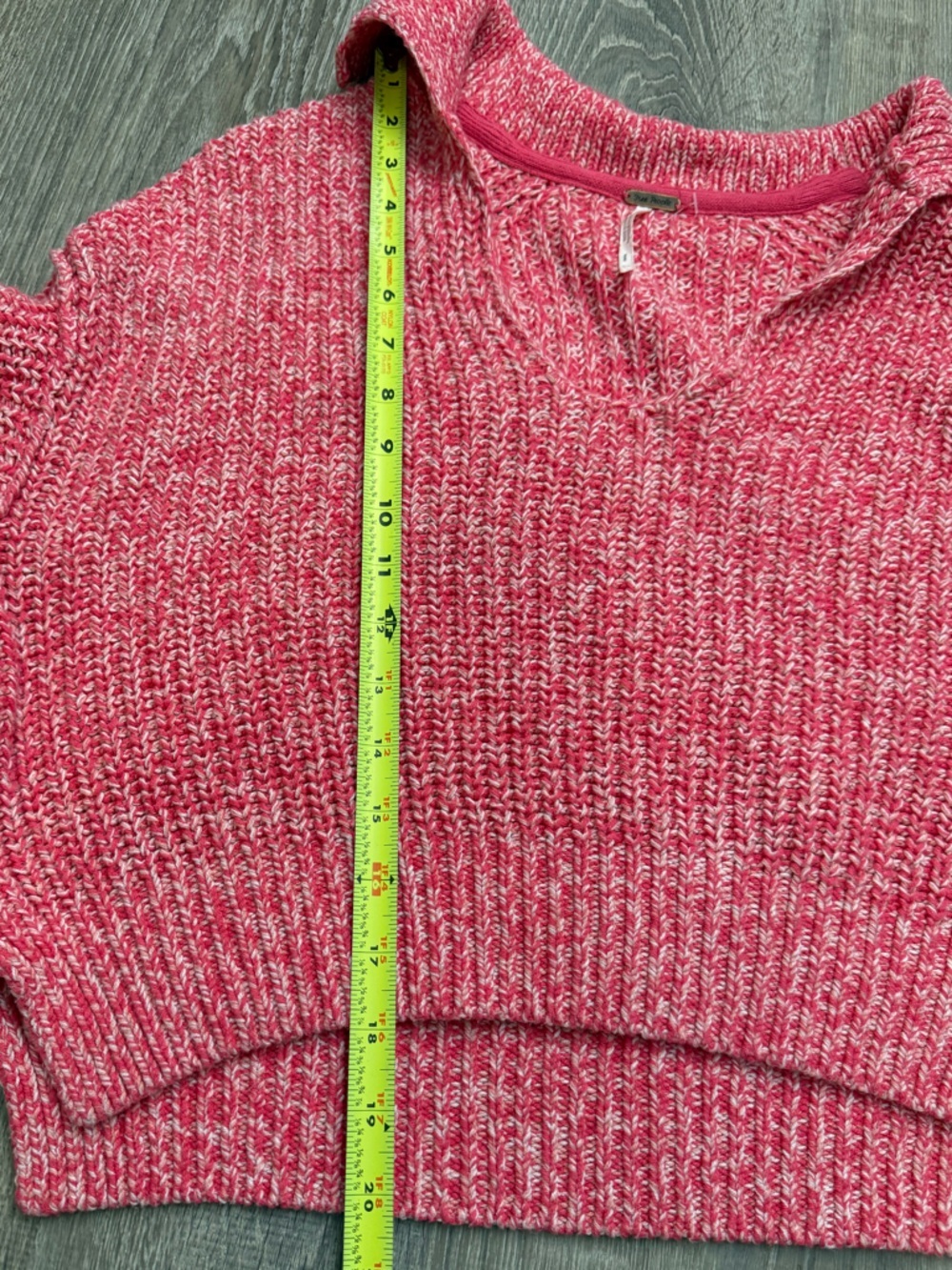 Free People Love This City Cropped Sweater Size XS - Picture 7 of 9